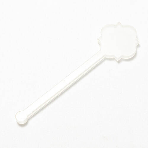 Agitatore per bevande in acrilico 10 cm per sublimazione - fiore