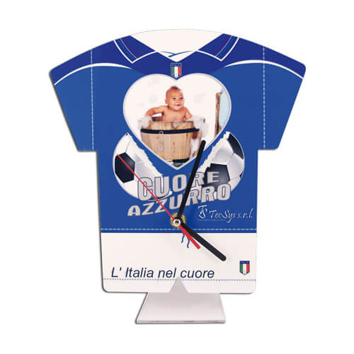 Orologio da terra in MDF - abbigliamento sportivo - Trasferimento termico a sublimazione