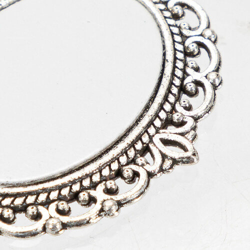 Spilla ovale tripla - spilla da balia con ciondolo a nappina per sublimazione