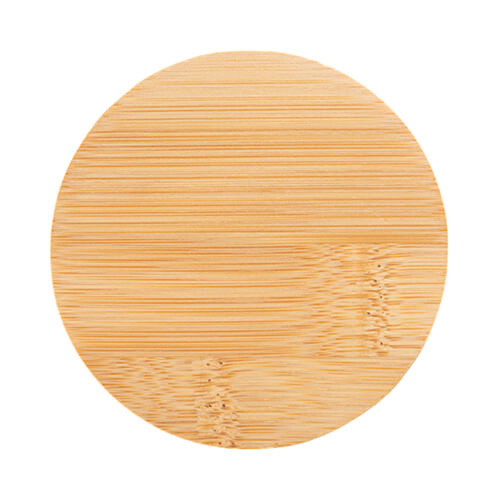 Apribottiglie rotondo in bambù ∅ 8 cm per sublimazione