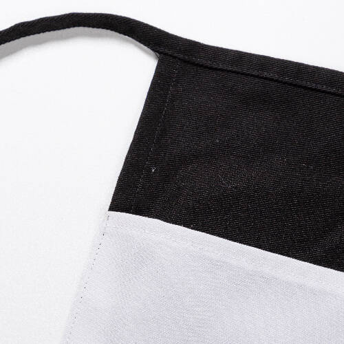 Grembiule nero con tre tasche per adulti per sublimazione