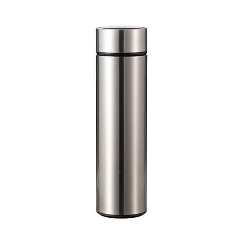 Thermos da 450 ml con indicatore di temperatura per sublimazione - argento