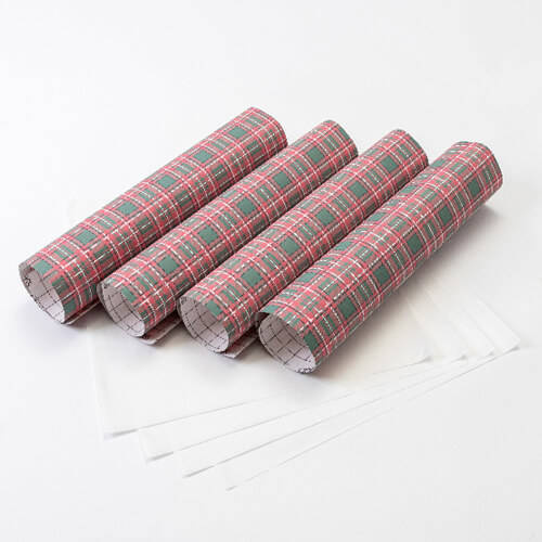 Foglio trasferibile Xmas Plaid 1 30,5 x 30,5 cm - 4 pz.