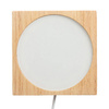 Base quadrata in legno per lampada a LED