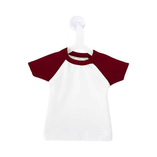 Mini T-Shirt per Sublimazione con appendiabiti - rosso