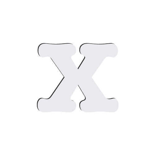 Lettera decorativa da MDF per sublimazione 10 cm X