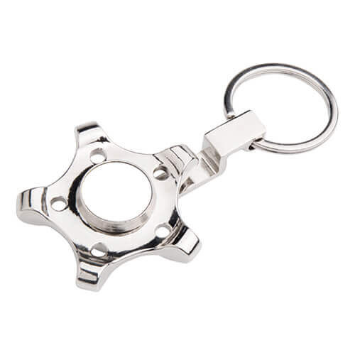Portachiavi in metallo - spinner per sublimazione - Pentagonal Gear