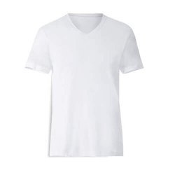 Maglietta bianca V-NECK Cotton-Touch per Sublimazione di trasferimento termico
