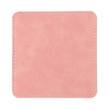 Sottotazza quadrato in pelle per sublimazione - rosa