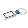 Portachiavi rotativo per chiavi a sublimazione - rettangolo su cinturino blu