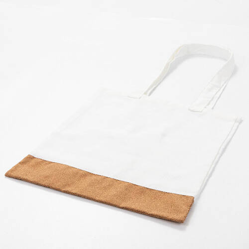 Borsa shopping 32 x 36 cm realizzata in tela e sughero per sublimazione