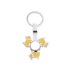 Portachiavi in metallo - spinner per sublimazione - Dog - giallo