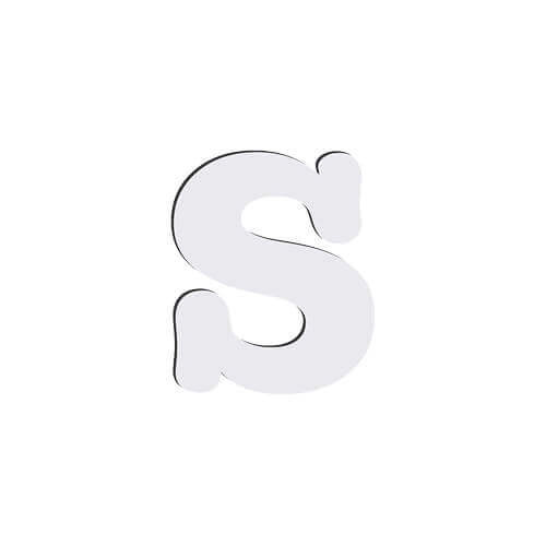Lettera decorativa da MDF per sublimazione 10 cm S