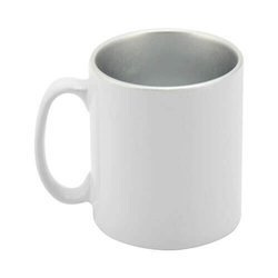 Tazza 300 ml con interno argento, lucido Sublimazione Termostampa