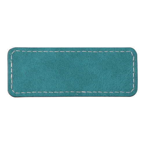 Targhetta in pelle 8,2 x 3,1 cm per sublimazione - verde