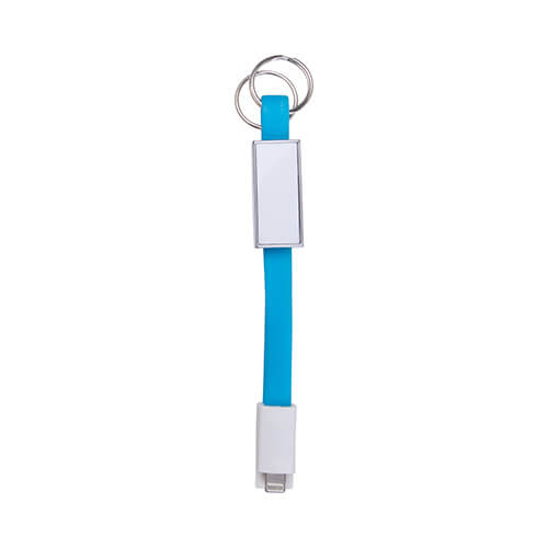 Portachiavi - Cavo dati Lightning per sublimazione - blu
