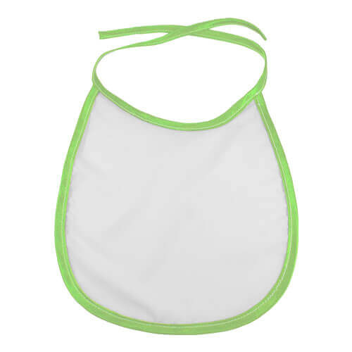 Bavaglino per bambini verde chiaro per sublimazione di trasferimento termico
