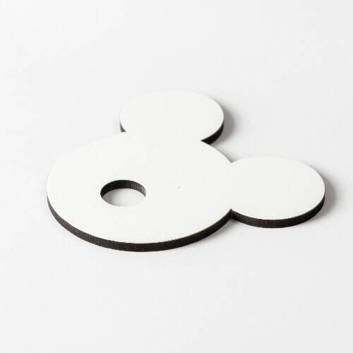 Badge con nome in fibra di legno per tazza 780 / 900 / 1050 / 1260 ml per sublimazione - Topolino