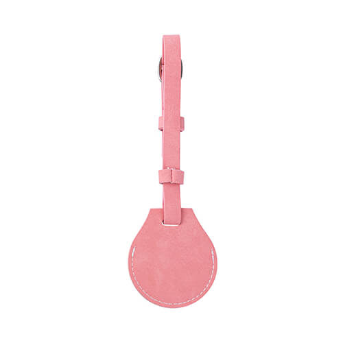 Etichetta per bagaglio in pelle / custodia AirTag per sublimazione - rosa