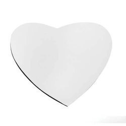 Tapettino per mause in forma di cuore 3 mm Sublimazione trasferimento termico