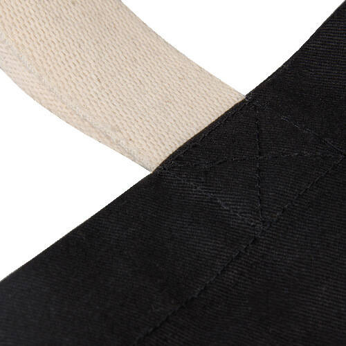 Borsa in tela nera 46 x 36,4 cm per trasferimento termico