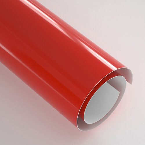 Pellicola autoadesiva 30,5 x 30,5 cm - 20 fogli - Glossy Orange Red