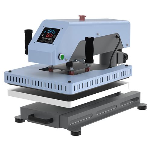 OtterPro Air 40 x 60 cm pressa piana pneumatica a due stazioni - blu