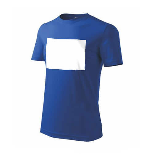 PATCHIRI - Maglietta in cotone per Sublimazione – area di stampa verticale - blu