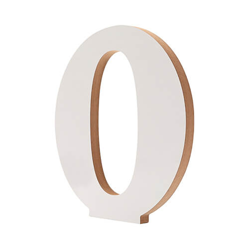 Lettera decorativa 25 cm in MDF per sublimazione - O