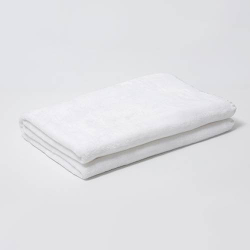 Coperta Minky con stelle per sublimazione - bianca