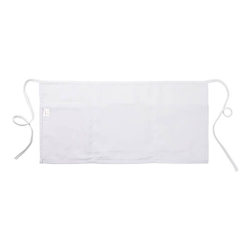Grembiule bianco con tre tasche per adulti per sublimazione