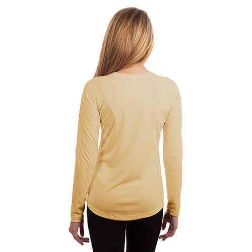 Maglietta Solar per la donna a maniche lunghe per Sublimazione – Pale Yellow