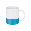 Tazza 330 ml con una striscia glitter blu Sublimazione Termostampa