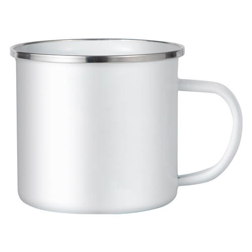 Tazza in metallo 500 ml per sublimazione - bianco