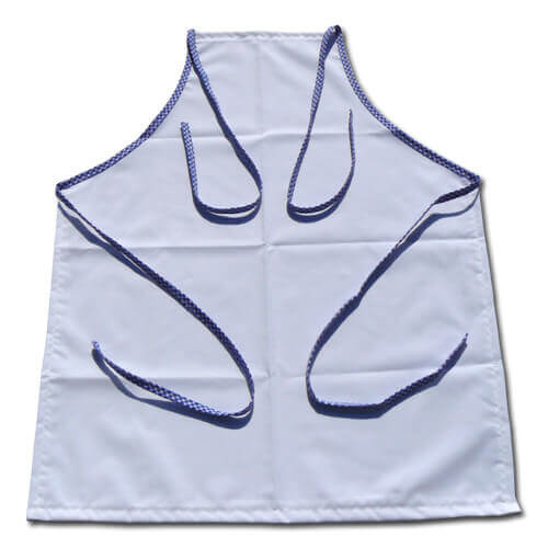 Grembiule PREMIUM bordi a scacchi blu per sublimazione di trasferimento termico