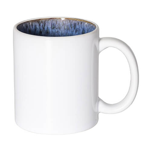 Tazza da 330 ml con interno smaltato per sublimazione - blu scuro