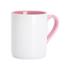 Tazza da 325 ml per sublimazione - con interno e manico rosa