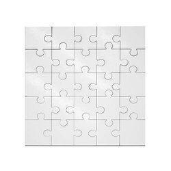 Puzzle quadrati in MDF 17 x17 cm 25 elementi Trasferimento termico a sublimazione