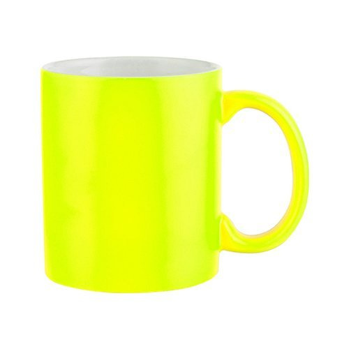 Tazza Fluo giallo, opaco Sublimazione Termostampa