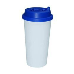 Tazza termico ECO con coperchio blu scuro Stampa Sublimatica