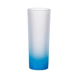 Un vetro smerigliato da 90 ml per sublimazione - sfumatura blu