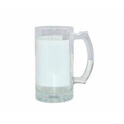 Boccale in vetro con riquadro bianco Sublimazione Termostampa