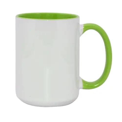 Tazza MAX 450 ml FUNNY verde chiaro Sublimazione Trasferimento Termico