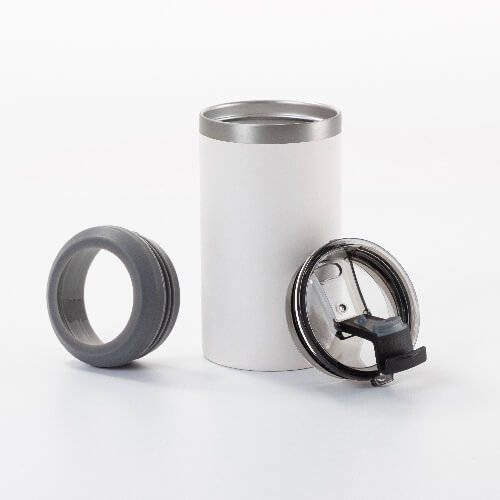 Tazza in acciaio inox da 350 ml per sublimazione - bianco opaco