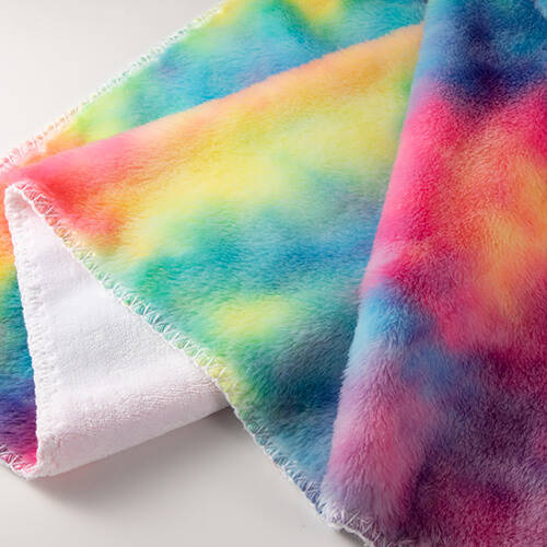 Coperta Minky con fodera in pile per la sublimazione