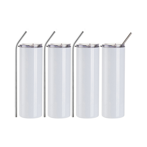 Set di 4 tazze da 900 ml con cannuccia da stampare