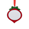 Ciondolo albero di Natale in metallo per sublimazione - ovale