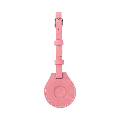 Etichetta per bagaglio in pelle / custodia AirTag per sublimazione - rosa