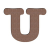Lettera decorativa da MDF per sublimazione 18 cm U