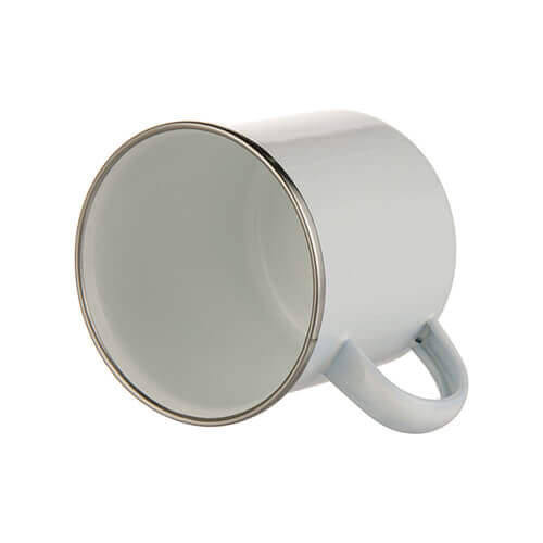 Tazza in metallo 360 ml Sublimazione Termostampa - bianco